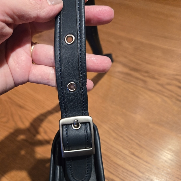 Vintage Coach Bag Legacy Studio Flap Black Purse Crossbody Genuine Leather - Picture 12 of 12